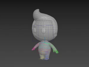 Character083 Rigged Little Man 3D Model
