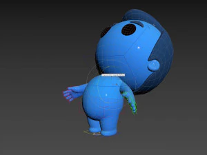 Character083 Rigged Little Man 3D Model