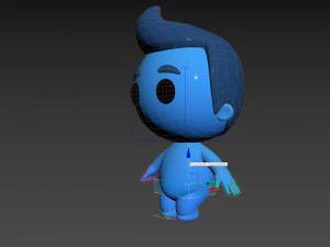 Character083 Rigged Little Man 3D Model