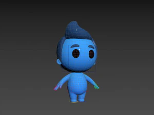 Character083 Rigged Little Man 3D Model