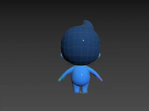 Character083 Rigged Little Man 3D Model