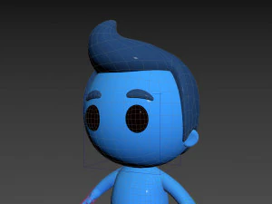 Character083 Rigged Little Man 3D Model