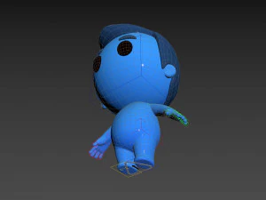 Character083 Rigged Little Man 3D Model