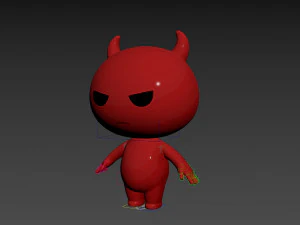 Character084 Rigged Devil 3D Model