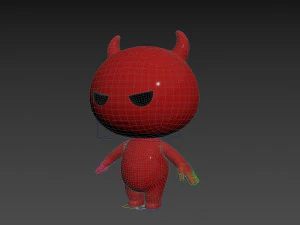 Character084 Rigged Devil 3D Model