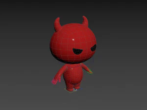 Character084 Rigged Devil 3D Model