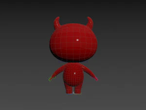 Character084 Rigged Devil 3D Model