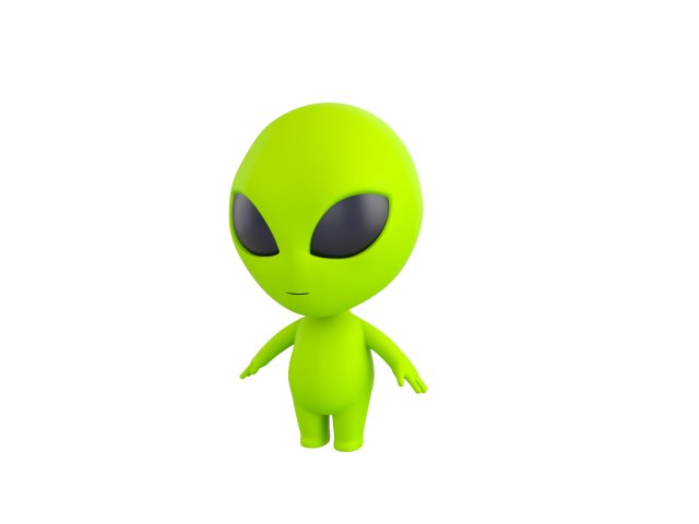 Character087 Alien Model 3D .c4d .max .obj .3ds .fbx .stl .blend 