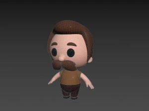 Karakter088 Laki-laki Model 3D