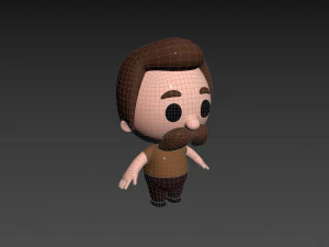 Karakter088 Laki-laki Model 3D