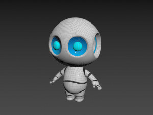 Character090 Robot 3Dモデル