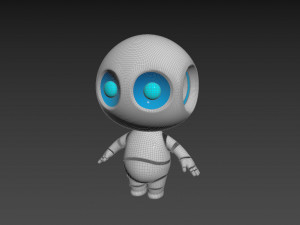 Character090 Robot 3Dモデル