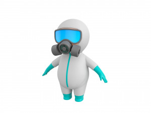 Character091 Hazmat 3D Model