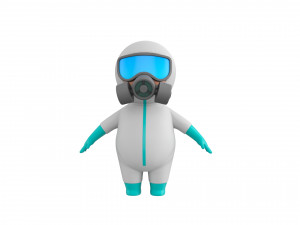 Character091 Hazmat 3D Model