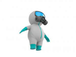 Character091 Hazmat 3D Model