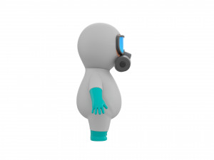 Character091 Hazmat 3D Model