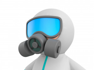 Character091 Hazmat 3D Model