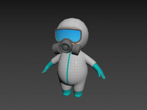 Character091 Hazmat 3D Model