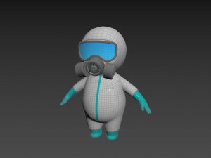 Character091 Hazmat 3D Model