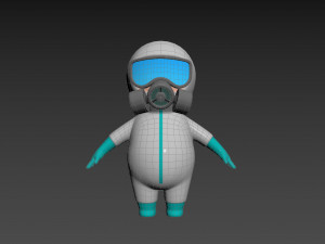 Character091 Hazmat 3D Model