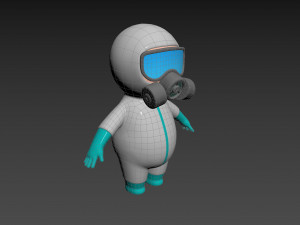 Character091 Hazmat 3D Model