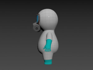 Character091 Hazmat 3D Model