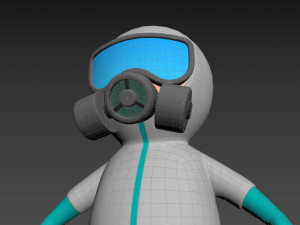 Character091 Hazmat 3D Model