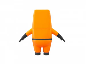 Character092 Protective Suit 3D Model