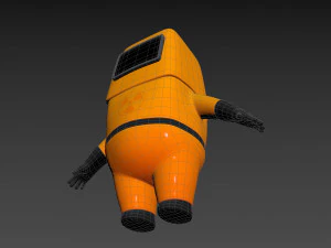 Character092 Protective Suit 3D Model