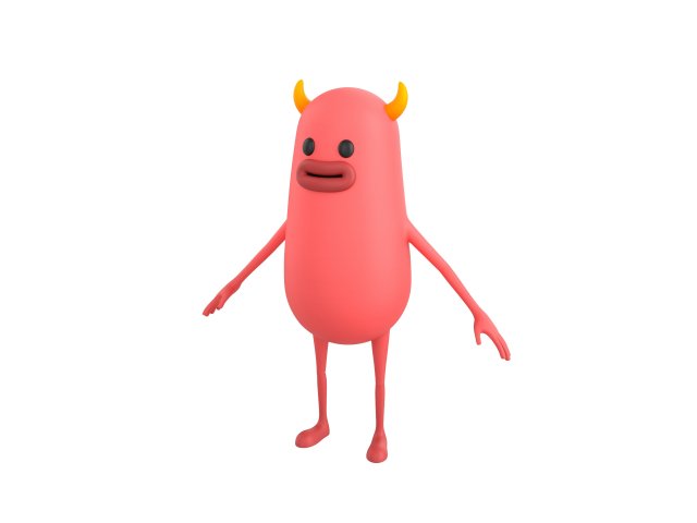 Character093 Monster 3D 모델 .c4d .max .obj .3ds .fbx .stl .blend 