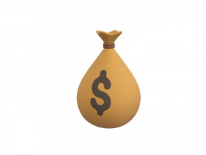 Bolsa de dinheiro Prop001 Modelo 3D