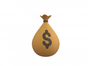 Prop001 Money Bag 3D Model