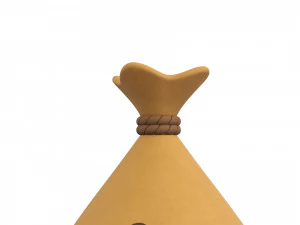 Prop001 Money Bag 3D Model