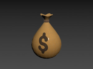 Prop001 Money Bag 3D Model