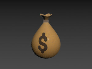 Prop001 Money Bag 3D Model