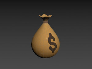 Prop001 Money Bag 3D Model