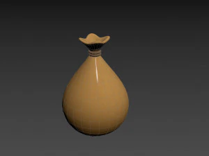 Prop001 Money Bag 3D Model