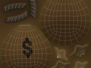 Prop001 Money Bag 3D Model