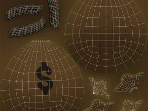 Prop001 Money Bag 3D Model