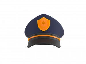 Prop004 Police Hat Model 3D