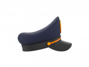 Prop004 Police Hat Model 3D