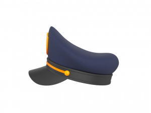 Prop004 Police Hat Model 3D