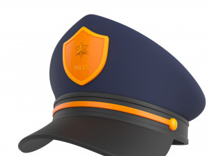 Prop004 Police Hat Model 3D