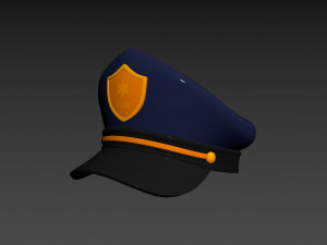Prop004 Police Hat Model 3D