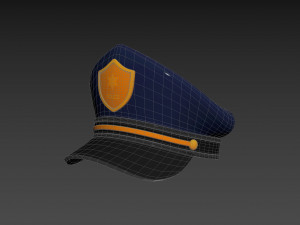Prop004 Police Hat Model 3D