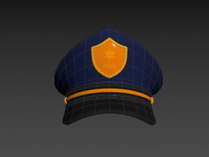 Prop004 Police Hat Model 3D