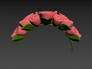 Prop005 Flower Crown Modèle 3D