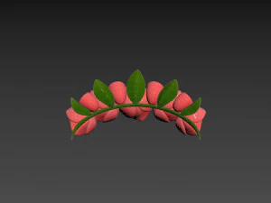 Prop005 Flower Crown 3D Model