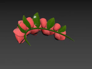Prop005 Flower Crown 3D Model