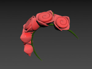 Prop005 Flower Crown Modèle 3D